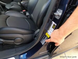 Vehicle Identification Number (VIN) location: Driver's door jamb